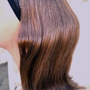 Vintage 100% Human Hair Fall from the 1970's -#31 Deep Rich Brown  NEW with tags